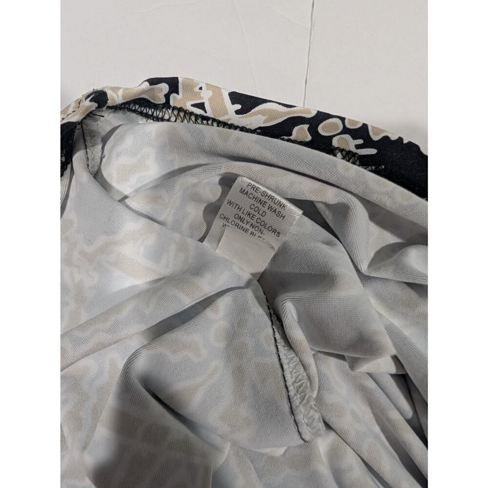 Patchington Top Womens XL Black‎ Palm Print Tank Beach Resortwear - Picture 6 of 8